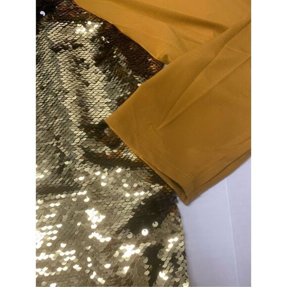 Sequin Embellished Plus Size Blouse 2X - Picture 3 of 7